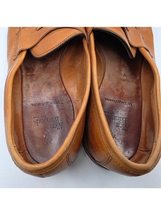 Allen Edmonds Wingham Mens Size 13 Tan Leather Tassel Dress Shoes Made in USA main image 8